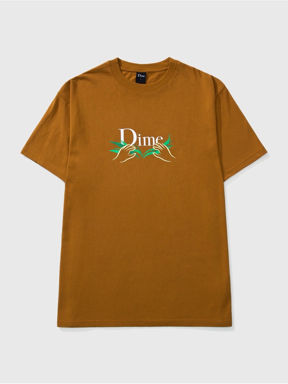 Dime Brown Short-Sleeve Logo Tee